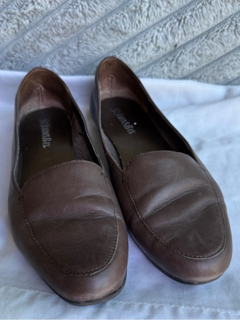 St. John’s Bay Brown Leather Driving Loafers